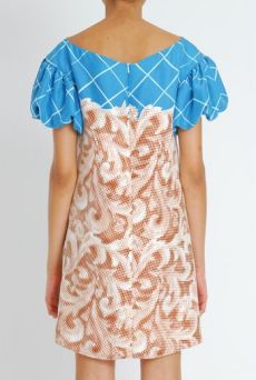 SS11 EMPERORS NEW CLOTHES CHOUX SLEEVE DRESS - BROWN - Other Image
